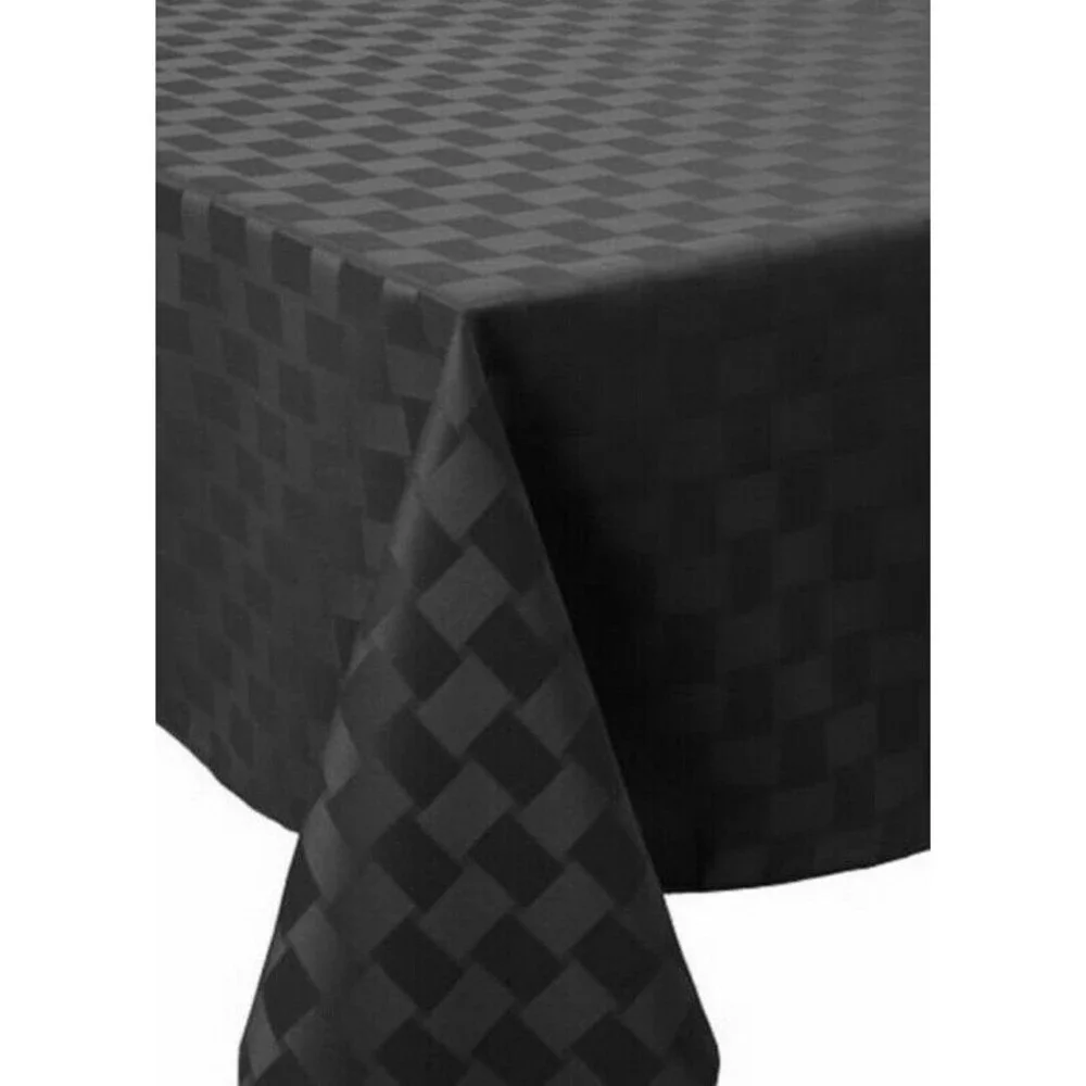 Halloween NYE Black Fabric Tablecloth 70